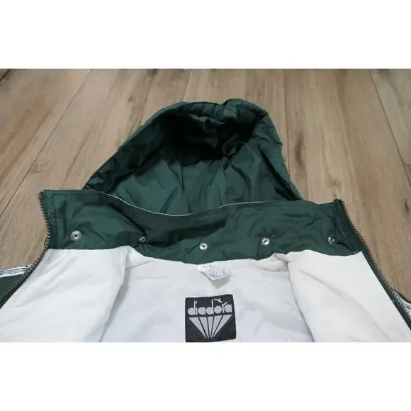 NWT Vintage 90s DIADORA Polyester Youth Large Soccer Jacket w/Removeable Hood
